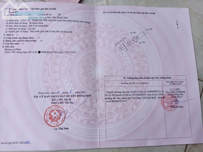 Bán lô đất MBQH 5361 Đông Thịnh, Đông Sơn,Thanh Hóa, gần trường Mầm non Đông Thịnh giá tốt - 4