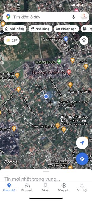 Bán lô đất tại kiệt 69 Phạm Thị Liên, Kim Long, Huế - DT: 485m2 - 2