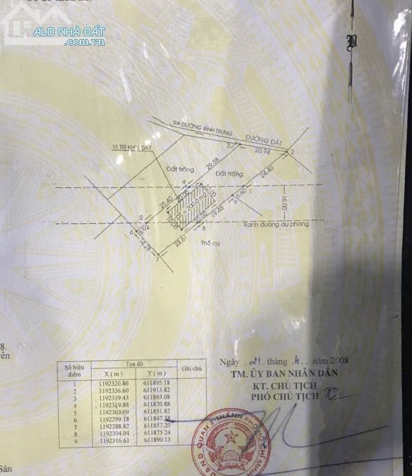 Bán đất đường Bình Trưng, Phường Bình Trưng Đông, Quận 2. 1000 m2 giá chỉ 13 tr/m2 - 3