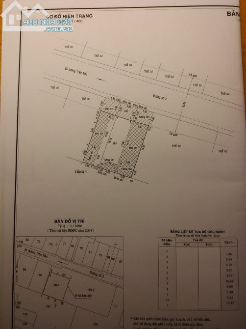 Bán nhà C4 mặt tiền đường số 2 - DT 17,7 X 22,5 - QHXD hầm + 7 tầng - giá 85 tỷ