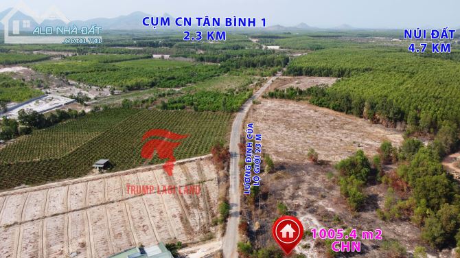 Đất Biển 1005m2 mặt tiền Lương Định Của, Tân Bình, LaGi. giá CẮT LỖ 2,2 TỶ - 2