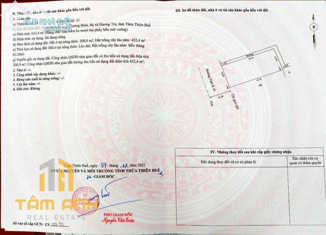 ☀️MẶT TIỀN TỈNH LỘ 16, GIÁ ĐẦU TƯ☀️ HƯƠNG BÌNH , TX HƯƠNG TRÀ ☀️ - 5