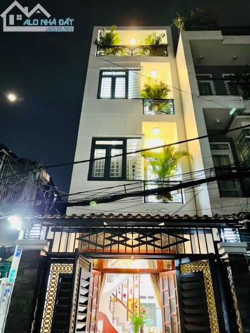 Nhà 4 lầu Huỳnh Mẫn Đạt, P. 19 - B.Thạnh Vị trí hiếm - Nhà đẹp – Sổ nở hậu. 65M2.  9.9Tỷ