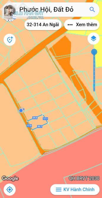 BÁN ĐẤT PHƯỚC HỘI ĐẤT ĐỎ BÀ RỊA VŨNG TÀU DIỆN TÍCH 500m giá 2 tỷ - 3