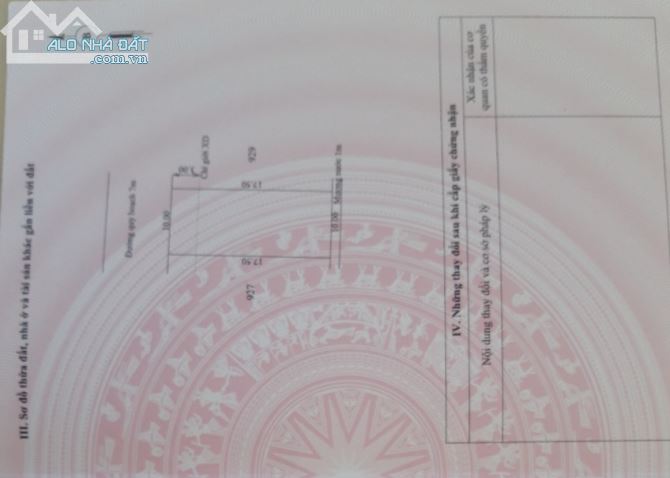 Đất Khu Quy Hoạch Triều Thủy Ngang 10m