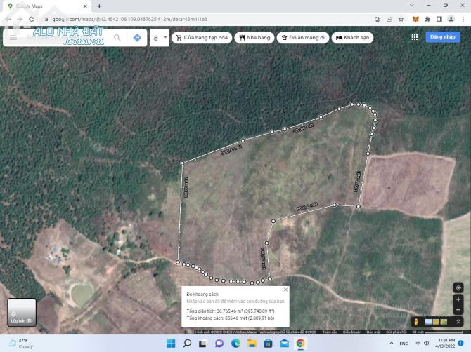 Cần ra lô rẫy cực đẹp dt 3ha thực tế 3.6ha tân bình ninh bình tx Ninh hoà