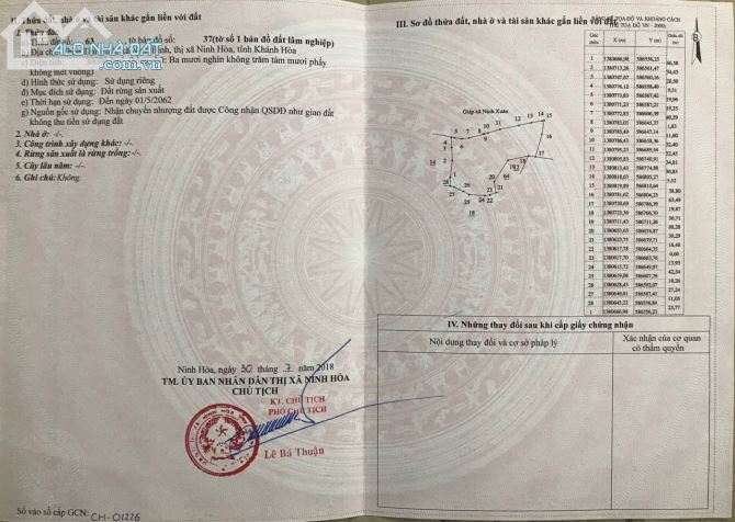 Cần ra lô rẫy cực đẹp dt 3ha thực tế 3.6ha tân bình ninh bình tx Ninh hoà - 4