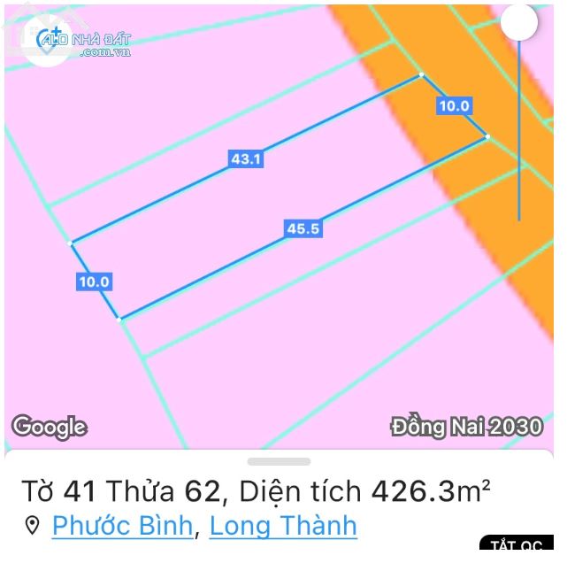 Đất ở mặt tiền nhựa 16m, DT 427m2, Chỉ 3.4 tỷ, ngay UBND Phước Bình, Long Thành - 5