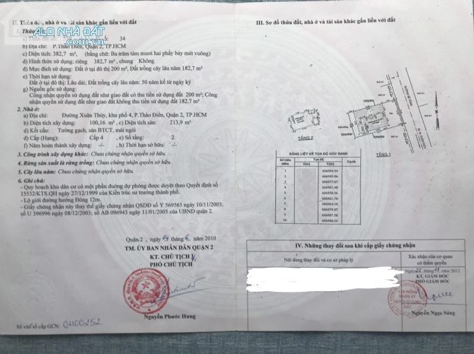 Bán biệt thự đường Xuân Thủy - DT 14 X 27 CN 382,7m2 - 75 tỷ