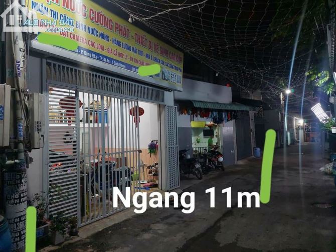 BÁN NHÀ TRỌ NGANG 11M - HẺM XE HƠI — ĐÔNG HOÀ DĨ AN - 4