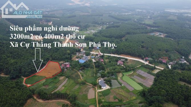 Siêu phẩm nghỉ dưỡng 3200m2 có 400m2 thổ cư xã Cự Thắng, Thanh Sơn, Phú Thọ