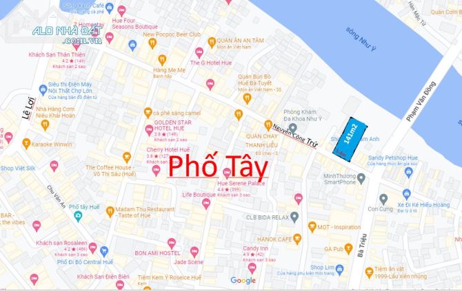 Nhà mặt tiền Nguyễn Công Trứ - Khu phố Tây TP Huế