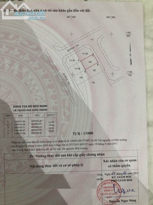 Bán Lô Đất Hướng Đông Bắc DT:12x18 Đường D3 KDC Him Lam,Bình An,Q2_Giá 53 Tỷ Còn TL - 2
