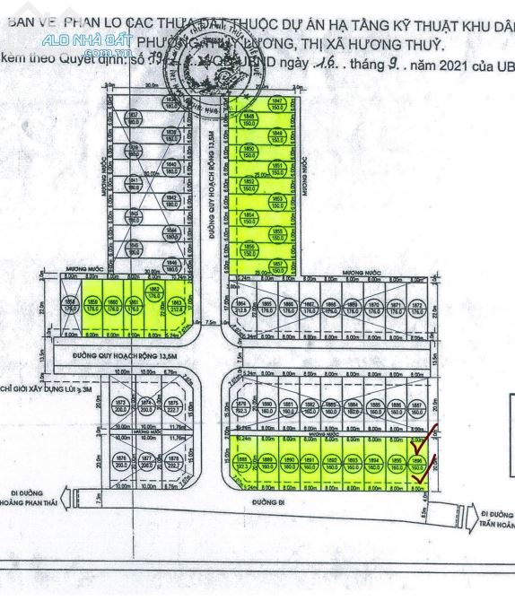 🕋🕋 Đất 160m2 ngang 8m KQH tổ 4 Thuỷ Lương, Huế giá đầu tư