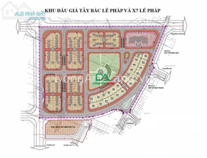 Bán đất đấu giá Lễ Pháp Tiên Dương Đông Anh (X7 Tây Bắc Lễ Pháp)