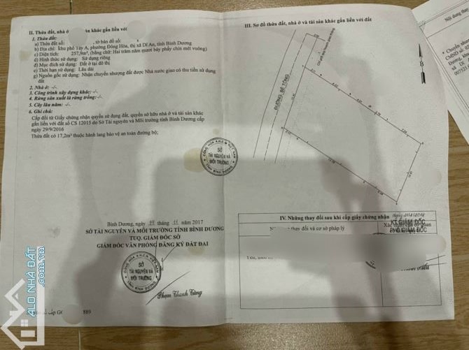 BÁN NHÀ TRỌ ĐƯỜNG ĐÔNG MINH DĨ AN, TP. DĨ AN,ST 12X24M, CÓ 12 PHÒNG TRỌ GIÁ 6.6 TỈ - 2