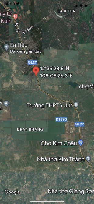 Bán đất thôn 10 xã Eatieu huyện Cưkuin- Daklak ( cách QL 27 chỉ 100m)