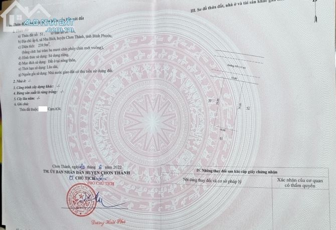 2 Lô TĐC ấp 6 xã Nha Bích - Chơn Thành – 5m - 10m giá rẻ nhất thị trường - 4