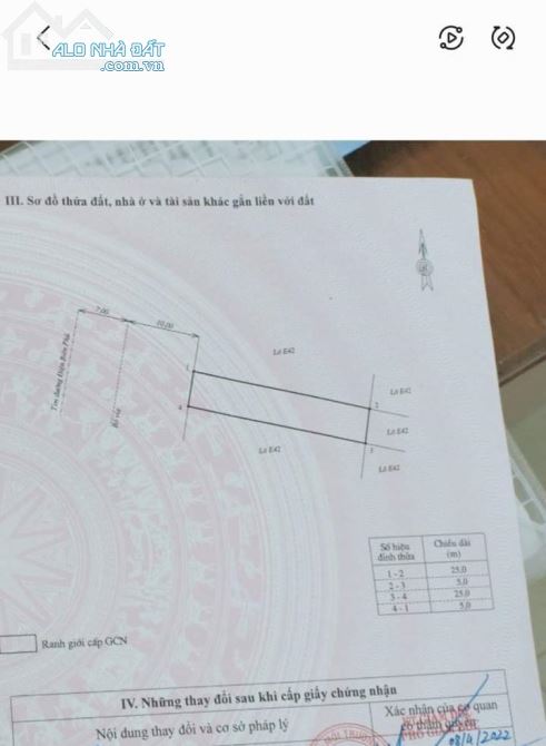 ***cty bds sang land mở ban   ___Em cần bán lô đất này ___DT: 125 mét vuông Đ/c: lô 28, Đư - 1