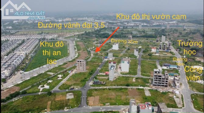 Bán gấp lô góc đất dịch vụ Vân Canh 70m2 mặt tiền rộng 16m, Ngay công viên