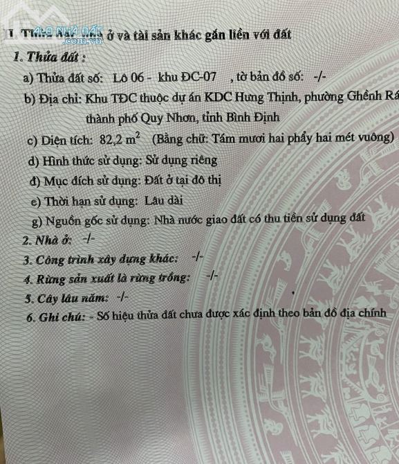 Gia đình bán lô đất mặt tiền Chế Lan Viên - Quy Nhơn