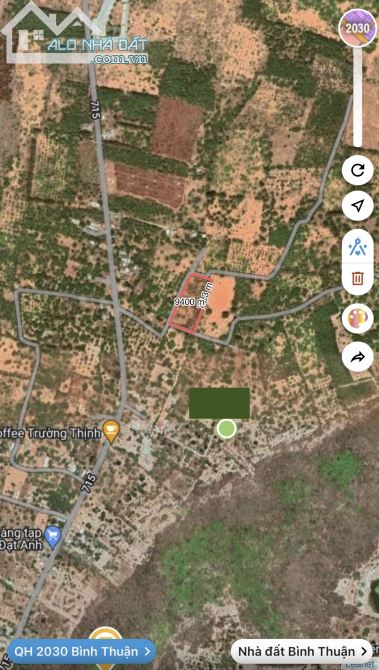 Bán lô đất gần Sân Bay 4 mặt tiền - 9339m2 giá 13 tỷ - xã Thiện Nghiệp - TP Phan Thiết - 1