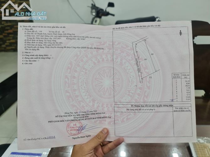 1057m2 - 2 mặt tiền Thanh Sơn Định Quán - Siêu đẹp