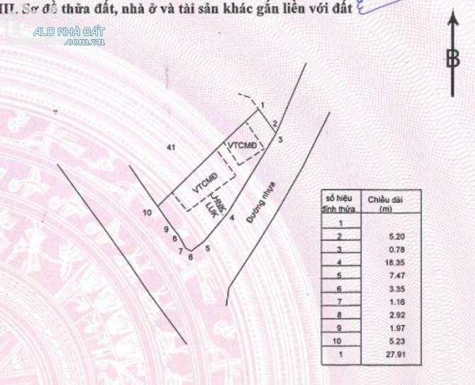 Cần bán lô đất góc 2 mặt tiền đường Lê Thánh Tông