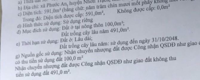Bán đất thổ cư, mặt tiền đường xe tải, liền kề trường học - 1