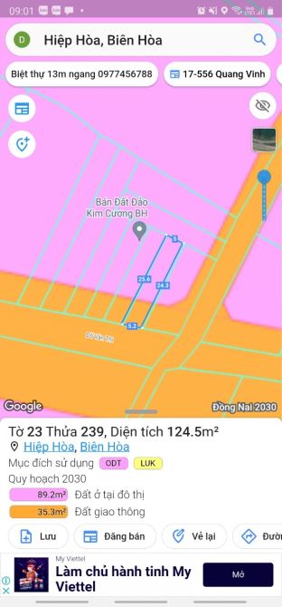 Đất mặt tiền đường Đỗ Văn Thi - P.Hiệp Hòa - Tp.Biên Hòa - 2