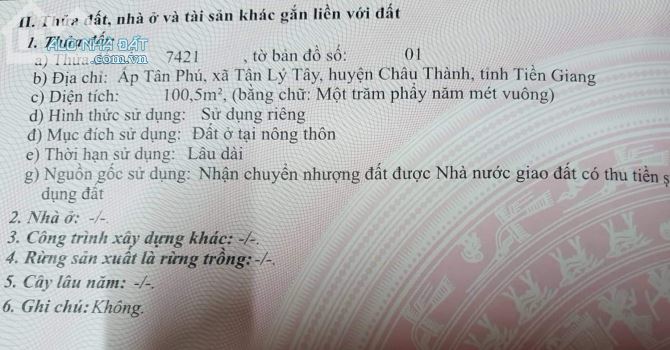 Đất thổ, 2 mặt tiền đường nhựa ôtô gần Kcn Tân hương - 2