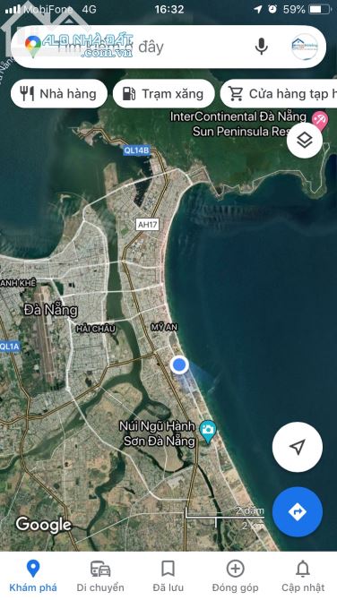 Bán đất (ngang 12m) mặt tiền đường 30m Võ Nguyên Giáp, Ngũ Hành Sơn, 306m2. Giá 42,8 tỷ - 1