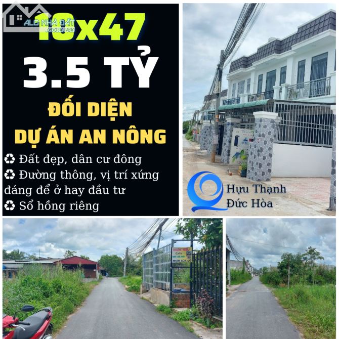 10x47 đối diện khu An Nông. Đất đẹp xây nhà nghỉ, đầu tư.