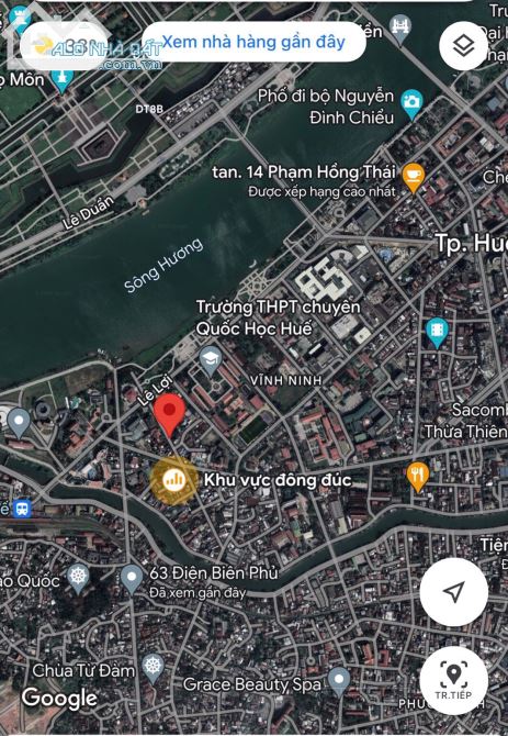 🔥🔥🔥 Mặt tiền gần kề sông Hương thơ mộng, sát bên trường Quốc Học Huế, ngang gần 20m - 4