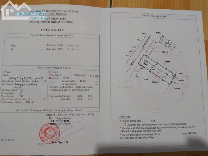 Nhà nát, DT 7.4x25, Sốc 185m2 mặt tiền, chỉ nhỉnh 50tr/m2, ngay Nguyễn Ảnh Thủ - 5