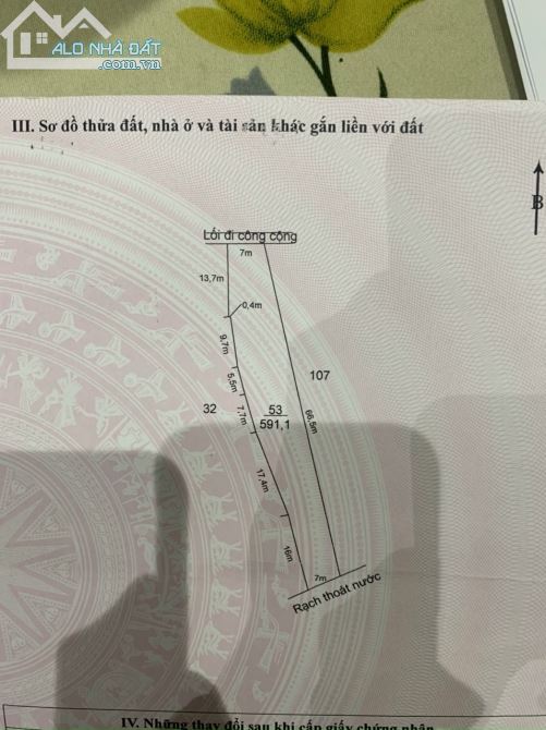Bán 591m2 đất thổ cư tại Ấp 4 - Nhị Thành - Thủ Thừa - Long An.