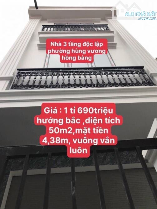 Bán nhà 3 tầng độc lập phường Hùng Vương - Hồng Bàng