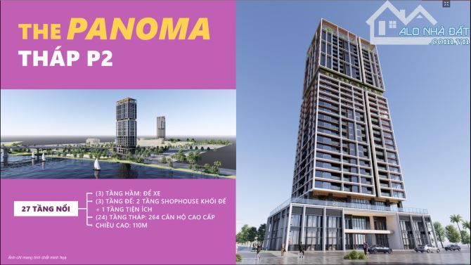 Bán góc 2PN, diện tích 69,6m2, tầng 17 view trực diện Sông Hàn, toà P2 Sun Cosmo Đà Nẵng - 1