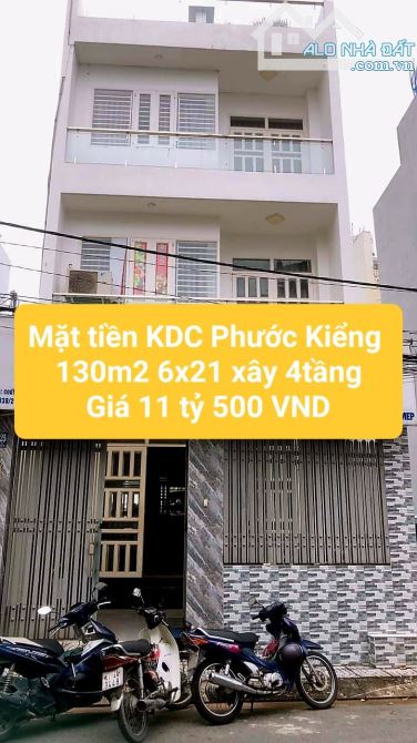 Bán nhà mặt tiền 130M2 6x21 KDC Phước Kiểng NB gần Lottte Mart Quận 7 chỉ 11 tỷ 500