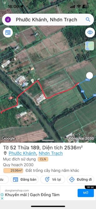 Chủ địa phương cần bán đất vườn Phước Khánh, đường xe máy, giá rẻ nhất xã 375tr/1000m2. - 2