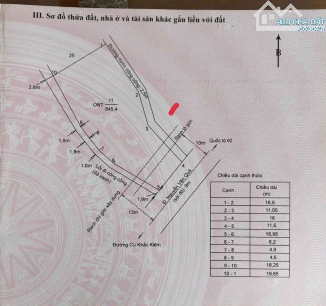 Đất ( đối diện cụm CN ) mt, Nguyễn Văn Quá, xã Lợi Bình Nhơn, TP Tân An - 3