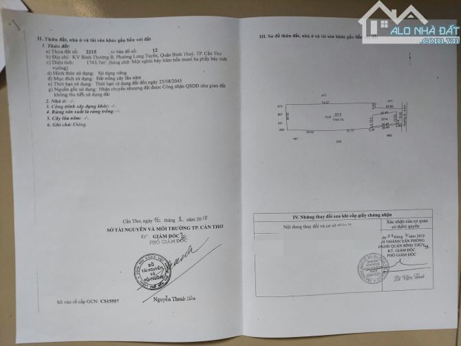 Bán nền 1.943m2 Ngang Bv Nhi Đồng cách Tạ Thị Phi 20m lộ 4m ( có 200m2 thổ cư ) - 7