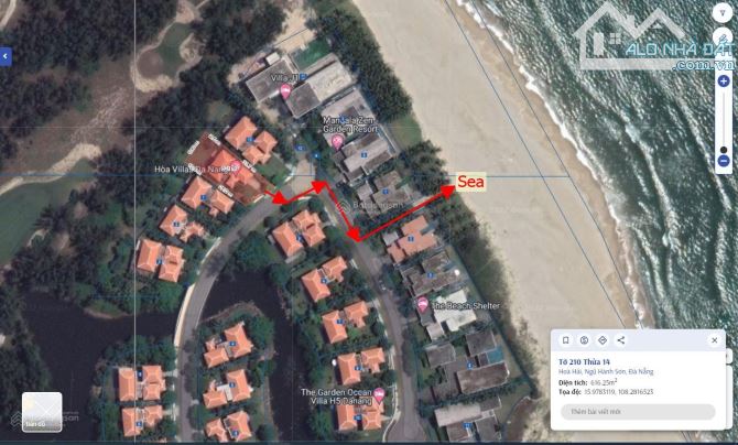 Chào bán căn villa view nhìn ra biển phun nội thất sổ hồng sở hữu lâu dài giá tốt - 1