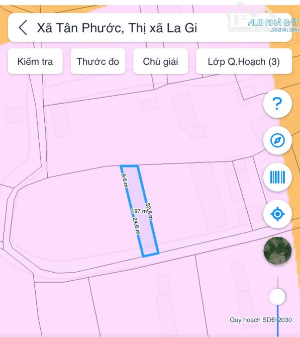 Bán đất thổ cư gần biển thị xã LaGi, 6x32 Full thổ cư, Xã Tân Phước. sổ riêng, GIÁ NGỢP - 3