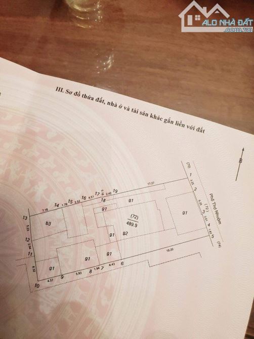 Siêu Phẩm Đẳng Cấp Mặt Phố Thợ Nhuộm - Hoàn Kiếm, 1 sổ 1 Chủ. DT 490m2 x 2T. MT 13,5m - 2