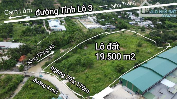 Bán đất diện tích lớn Phước Đồng, Nha Trang. Phù hợp làm công ty, nhà máy, xưởng sản xuất,