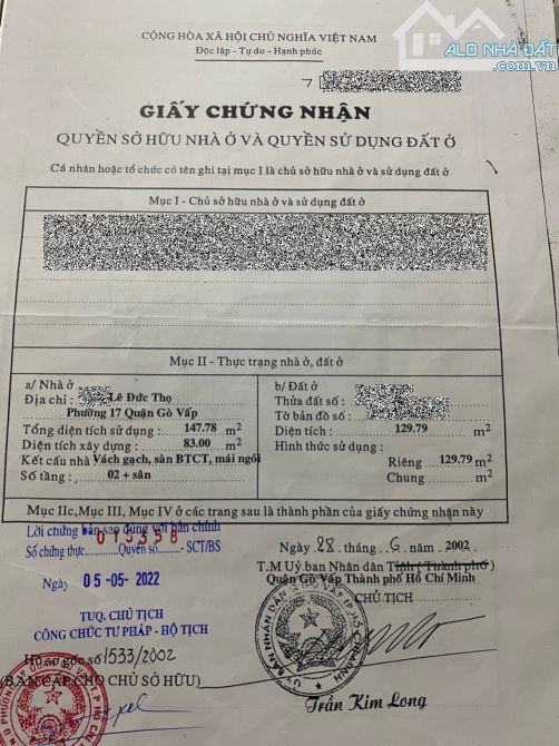 BÁN ĐẤT LÊ THỊ HỒNG ĐƯỜNG 10M NGANG 6MX21M GIÁ CHỈ 13,5 TỶ - 1