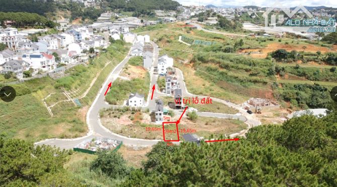 Bán lô đất xây nghỉ dưỡng tại KQH An Sơn P4 TP Đà Lạt view đẹp khu dân trí