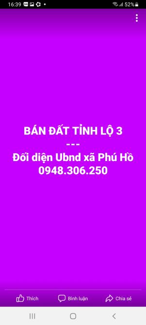 🍁🍁🍁🍁🍁BÁN 180M2 ĐẤT MẶT TIỀN TỈNH LỘ 3.🍀🍀🍀 ĐOẠN ĐỐI DIỆN UB PHÚ HỒ - 4