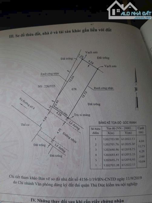 BÁN ĐẤT DUONG 8 LINH XUÂN THU ĐỨC, DT 56M2 GIÁ 3.25 TỈ